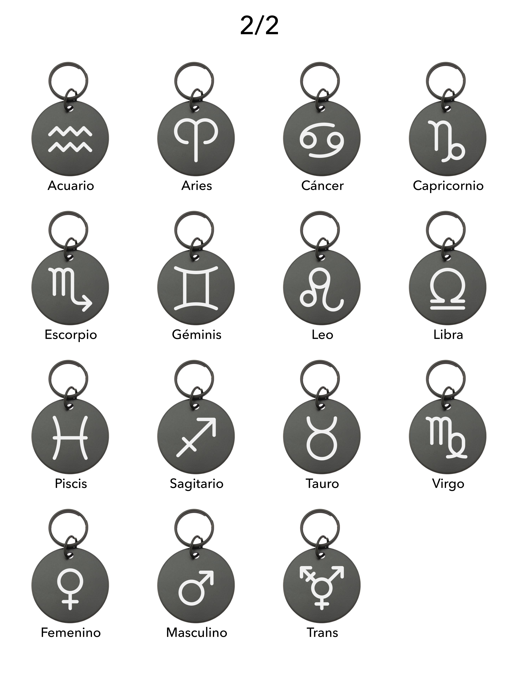 Placa identificativa inox con símbolo