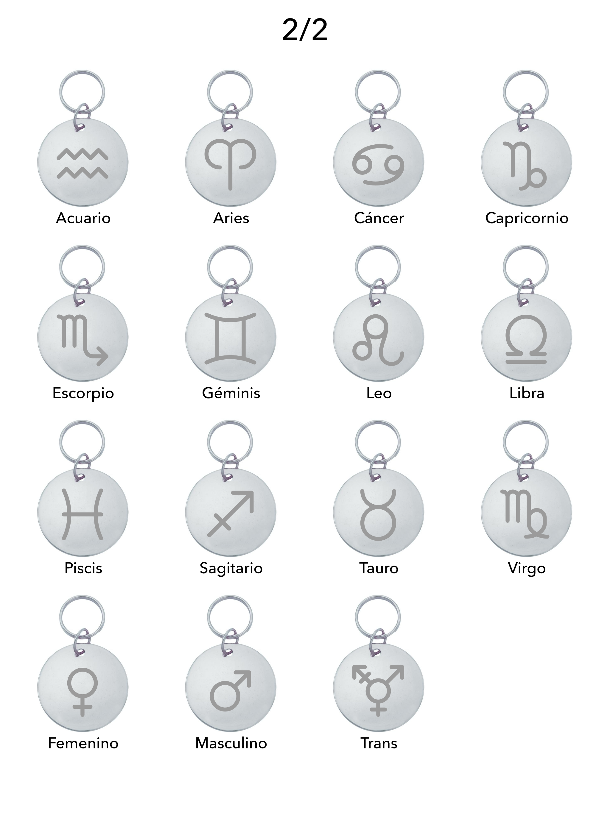 Placa identificativa inox con símbolo