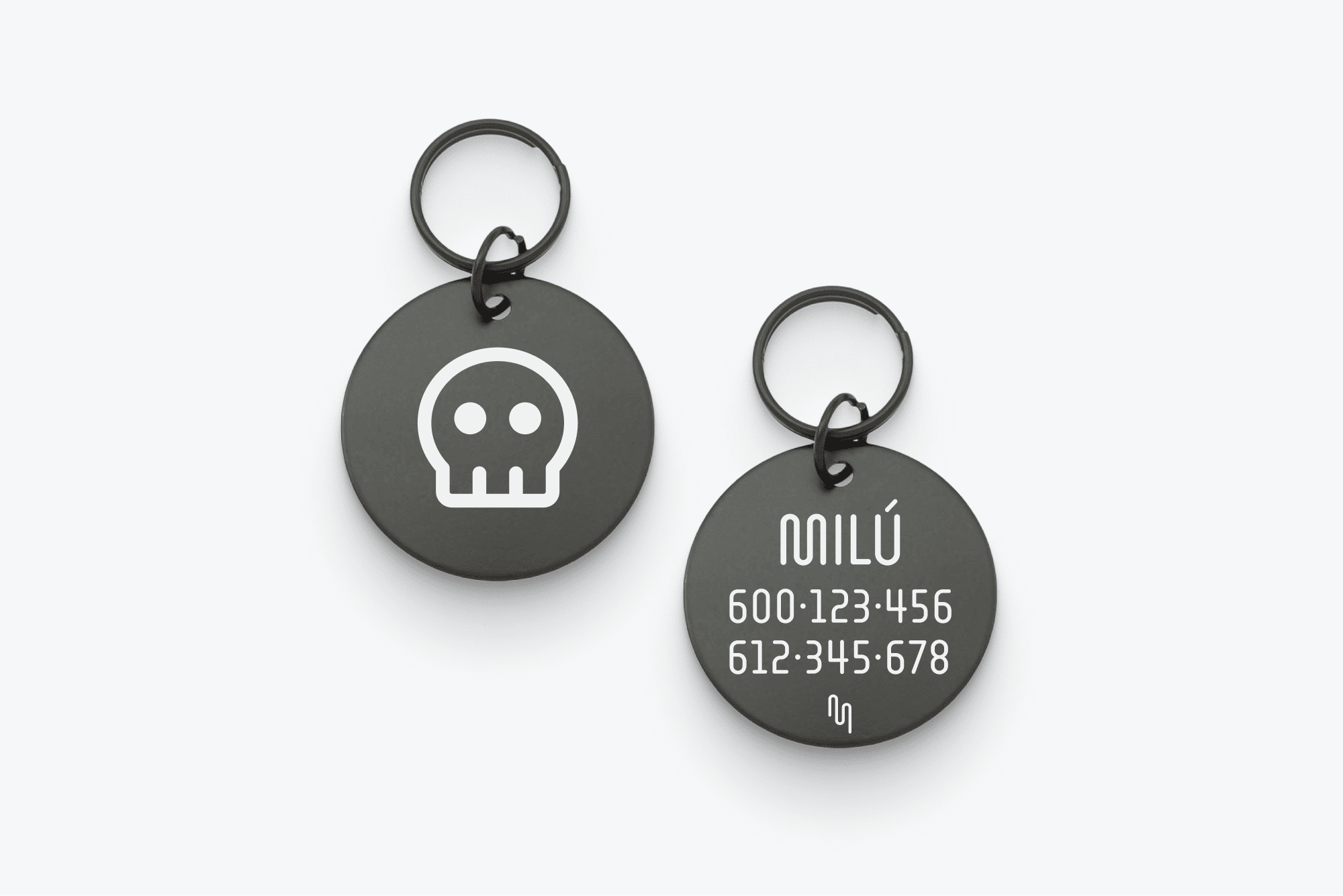 Placa identificativa inox con símbolo