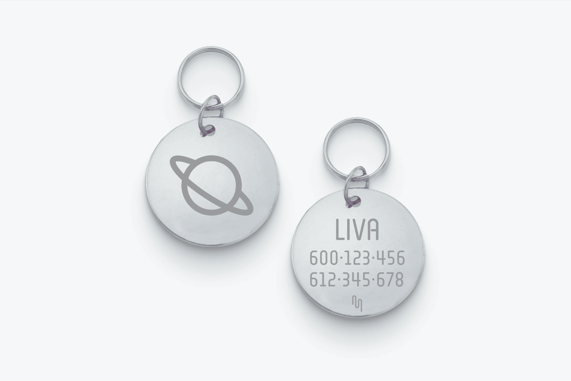 Placa identificativa inox con símbolo